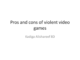 Pros and cons of video games article. Pros And Cons Of Violent Video Games Ppt Video Online Download