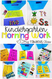 Kindergarten Morning Work Tubs And Buckets Year Round Kindergarten Morning Work School Activities Kindergarten
