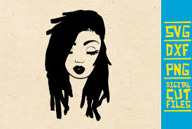 Black woman behind success phrase svg art word. Afro Woman With Dreadlocks Graphic By Svgyeahyouknowme Creative Fabrica