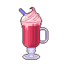 Milkshake Rouge Shared By Cmzpixelart On We Heart It In 2021 Pixel Art Design Anime Pixel Art Pixel Art