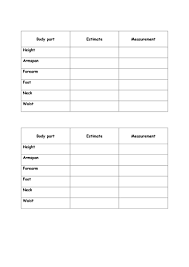 Live worksheets > english > english as a second language (esl) > parts of the body. Measuring Body Parts Teaching Resources