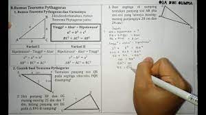 Dari pernyataan dibawah ini yang merupakan dalil. Contoh Soal Pythagoras Kelas 8 Cara Golden