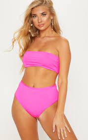 Pink Mix Match High Waisted Bikini Bottom High Wasted Bikini High Waisted Bikini High Waisted Bikini Bottoms
