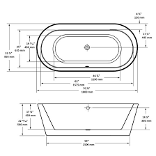 Available in framed or frameless options and in a variety of glass styles A E Bath And Shower Una Acrylic 71 Premium Oval Freestanding Tub N Luxury Freestanding Tubs