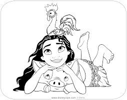 Download and print these disney pdf coloring pages for free. Disney S Moana Coloring Pages Disneyclips Com