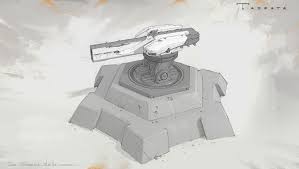 Artstation Sci Fi Stationary Railgun Michal Kus Weapon Concept Art Concept Art Art