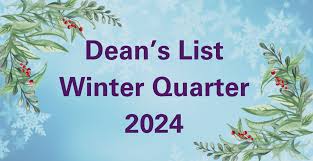 Dean's List Winter Quarter 2024