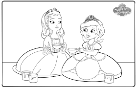Contoh gambar mewarnai gambar princess sofia kataucap. Princess Amber Coloring Pages Download And Print For Free