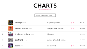 Zoom Is Now Top 5 On Genius Charts