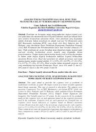 Contoh soal c1 c2 c3 c4 c5 c6. Top Pdf Taksonomi Bloom Peng Soal C1 C6 Pilgan 123dok Com