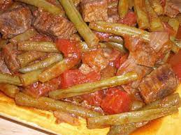 Arabic Green Beans With Beef Recipe Food Com Recipe Green Beans Beef Recipes Egyptian Food