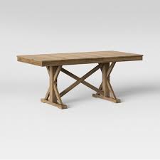 72 Litchfield Rectangle Extension Dining Table Wheat Brown Threshold Extension Dining Table Dining Table Rectangle Dining Table