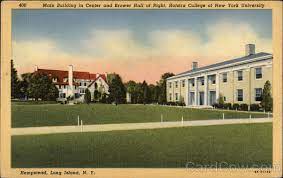 From home, at work, or while traveling. Main Building In Center Brower Hall At Right Holstra College Of New York University Hempstead Ny