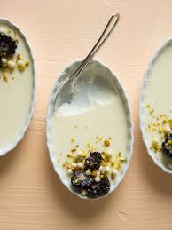 Creme Fraiche Panna Cotta Spoon Fork Bacon Recipe Creme Fraiche Dessert Creme Fraiche Recipes Desserts