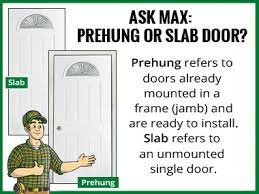 The slab door is actually a door itself without a door frame or additional parts. Prehung Vs Slab Door Builders Surplus