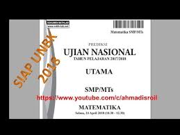 Www.youtube.com/m4thlab 1 salinanunbk mtk ipa paket 1. Smp Unbk 2019 Pembahasan Soal Prediksi M4th Lab Matematika Ujian Nasional Smp 2019 Youtube
