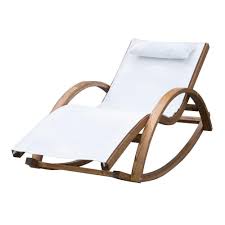 Transat bain de soleil en bois avec dossier inclinable et bain de soleil double relax duo cocoon. Chaise Longue Fauteuil Bercante A Bascule Transat Bain De Soleil Rocking Chair En Bois Charge 100kg Blanc Transat Fauteuil Et Hamac Mobilier De Jardin Jardin Et Plein Air Gifi
