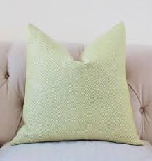 Green Pillow Cover Small Scale Geometric Pear Green Etsy Green Pillow Covers Green Pillows Pillows