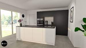 strakke betonlook keuken in eiland afzuigkap met led verlichting en kastenwand in eiken keuken kastenwand keuken design ikea keukenkasten