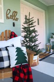 Front porch christmas decorating ideas photos. Christmas Porch Decorating Ideas Blog Hop Lolly Jane