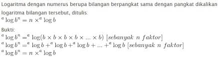 9log 36 / 3log 7 3. Rumus Perkalian Dan Pembagian Logaritma Matematika