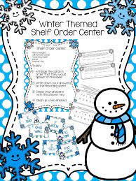 Winter Themed Shelf Order Center From Atbot The Book Bug Library Signs Library Skills Library Center