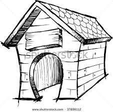 Dog House Drawing Google Search Dog House Doodle Sketch House Vector