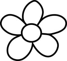 Sunflower black and white sunflower petal black and white clipart ...