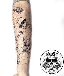 Dövme, piercing, dövme fiyatları, dövme modelleri ve diğer konularla ilgili olarak, sağ tarafta yer alan iletişim bilgilerini. Minimal Kol Kaplama Magic Tattoo Studio