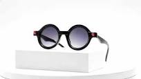 2023 Luxury Fashion Rectangle Metal Logo Sunglasses Custom Black Square  Frame with UV400 Lenses Gold accents for Women and Men