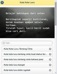 Ada juga kumpulan gambar kata kata lucu yang super gokil sob. Kumpulan Kata Lucu Bikin Ketawa Fur Android Apk Herunterladen