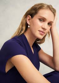 Hobbs Robyn Glass Earrings Gold Size 1SIZE