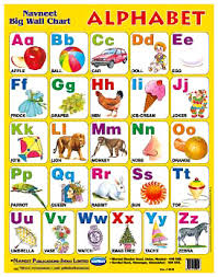 navneet big wall chart alphabet english