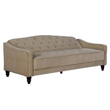 3452$ | 1726$ +113 fabric. Novogratz Vintage Tufted Sofa Sleeper Ii Taupe Velour 2020357n