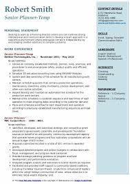 Download one of these free resume templates if you want to create a resume for a specific experience level, or if you're planning to change careers. Senior Planner Resume Samples Qwikresume