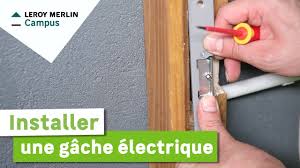 Comment Installer Une Gache Electrique Leroy Merlin Youtube