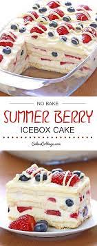 No Bake Summer Berry Icebox Cake Cakescottage Recipe Easy Summer Dessert Recipes Easy Summer Desserts Dessert Recipes