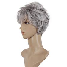 Growing older and having shorter doesn't mean you have to start. Deifor Older Women Short Messy Curly Heat Resistant Synthetic Hair Cosplay Wigs Gray White Ombre Walmart Canada