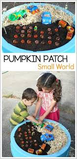 I've seen firsthand the benefits of toddlers learning through play. Pumpkin Patch Small World Sensory Play Halloween Activities For Toddlers Sensory Play Toddlers Toddler Activities