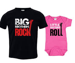 One Pieces Baby Boys Little Brothers Roll Best Siblings Gifts Rock Baby Bodysuit Cool Clothing Shoes Accessories Vishawatch Com