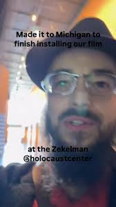 Made it to Michigan to finish installing our film for the Zekelman  @holocaustcenter , Thank you to the incredible team at the museum, at  @ralph_appelbaum_associates , and our crew at Hoffman ...