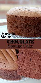 How To Make Chocolate Sponge Cake Food Fun Kitchen Chocolate Sponge Cake Chocolate Cake Recipe Cake Recipes
