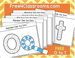 These animal alphabet dot pages are loads of starting sounds fun! Free Alphabet Dot Marker Worksheets Letters O To T Free4classrooms
