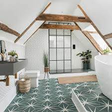 Sheet vinyl, which often can cover an entire bathroom floor in a single, uninterrupted sheet; Bathroom Flooring Ideas Flooring Ideas For Bathrooms