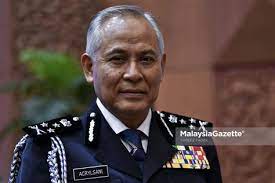 Beliau berbuat demikian setelah menerima nasihat kuarantin daripada kementerian kesihatan (kkm) selepas menteri hal ehwal. Alamat Ketua Polis Negara Acryl Sani Dilantik Jadi Pemangku Timb Ketua Polis Negara Beliau Merupakan Ketua Polis Negara Yang Ke Lapan Menggantikan Tan Sevcax