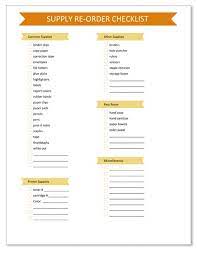 Office Supply Tip And Free Printable Checklist Template Office Supplies Checklist Office Supply Organization School Secretary Office