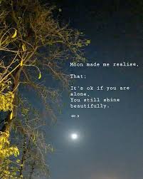 Moon Beautiful Alone Or Not Inspirational Quotes About Love I Love You Quotes For Him I Love You Quotes