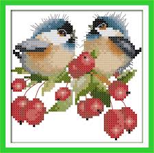 Browse by theme and level to find the design of your dreams! New The Chatted Birds On Berries Cross Stitch Kits 14ct White 11ct Print Embroidery Diy Handmade Needlework Wall Home Decor Embroidery Diy Handmade Needleworkcross Stitch Birds Aliexpress
