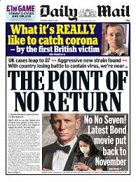 The daily mail's front page headline reads: Thursday S National Newspaper Front Pages Uk News Sky News