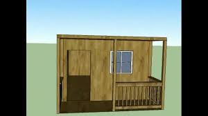 This model has 8' walls, two lofts, metal gambrel roof, and small front porch. 12 X 24 Lofted Barn Cabin In Sketchup